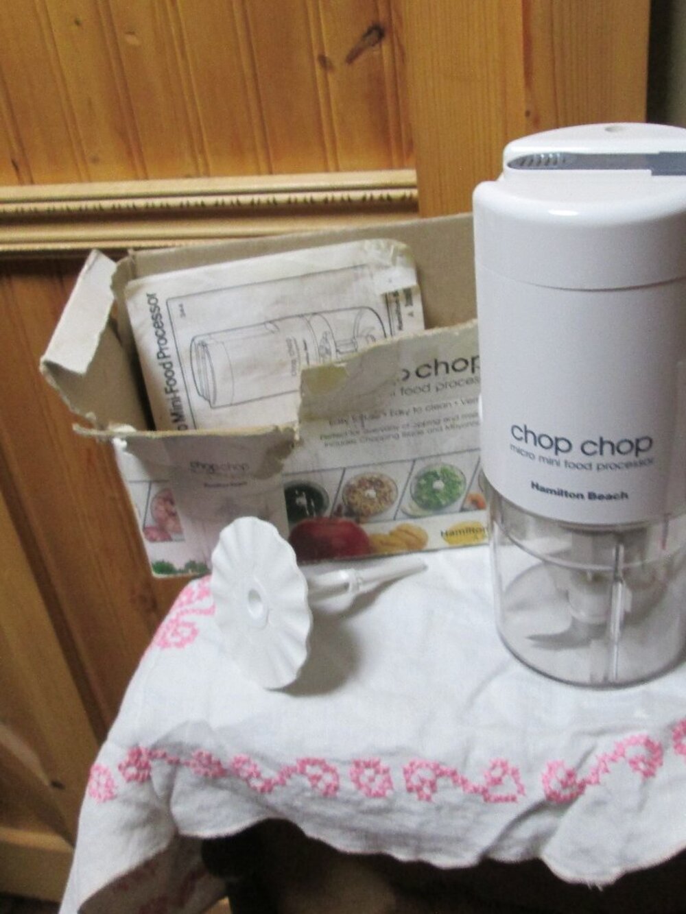 VTG SCOVIL HAMILTON BEACH CHOP CHOP MICRO MINI FOOD PROCESSOR 2 BLADES